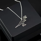 925 Ayar Gümüş Trex Kolye Özel Tasarım thumbnail 2