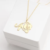 925 Ayar Gümüş Kamplan Figürlü Kolye Özel Tasarım thumbnail 3