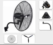 Ventus VS3010D Mega Boy 30" Vantilatör Sanayi Tipi 150W Duvar Tipi - 5