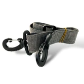 Premium Ayarlanabilir Gri  Omuz Kemeri Çanta Taşıma Askısı 110 cm - 3