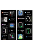 AbaTech A52 SAMSUNG - SAMSUNG A53 UYUMLU SMART WATCH HK9 PRO AMOLED EKRAN AKILLI SAAT - 3
