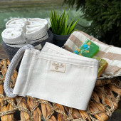 Otantik Kese Sırt Kesesi, Banyo Kesesi, Hamam Kesesi, Duş Kesesi, Peeling Eldiveni %100 Floş Kese - 5