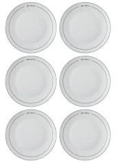 THE MİA Round Servis Tabağı 6 Kişilik - 1