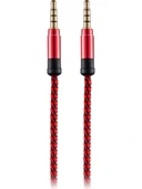 0211 Halat Tipi Aux Kablo Kırmızı - 1