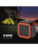 Fs38 Suya Toza Darbeye Dayanıklı Kablosuz Hoparlör Speaker Turuncu - 2