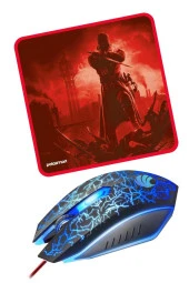 PGM25 Kablolu Gaming Mouse & Mouse Pad Kırmızı - 2