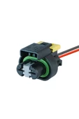 Fan Motor Soketi Siyah 2 Pin Kablolu - 1