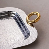 EMSAN AKASYA ÇAY TEPSİSİ GOLD - 3