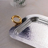 EMSAN AKASYA ÇAY TEPSİSİ GOLD - 5