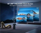 WiMiUS P62 1080P Dış Mekan Film Projektörü - WiFi 6 Bluetooth 5.2 - 4K - 4