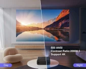 WiMiUS P62 1080P Dış Mekan Film Projektörü - WiFi 6 Bluetooth 5.2 - 4K - 2