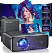 WiMiUS P62 1080P Dış Mekan Film Projektörü - WiFi 6 Bluetooth 5.2 - 4K - 1