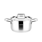 TANTİTONİ PREMIUM PASLANMAZ ÇELİK DERİN TENCERE 18X10CM - 1