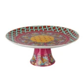 Lucky Art Eliana Bone Porselen Karışık Desenli Ayaklı Kek & Pasta Standı 27 cm LYHD 586 - 3