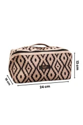 Bohe Makyaj Çantası, Düzenleyici, Seyahat Tipi Çanta Organizer 24x16x13 cm - 3
