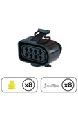 Mandallı Soket 8 Pin Kablosuz - 2