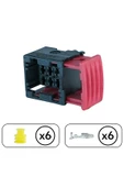 Mandallı Soket 6 Pin Kablosuz - 1