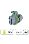 Far Soketi Gri 6 Pin Kablosuz - 2
