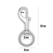 KRAKEN Tutucu Karabina Bolt Snap Swivel-Eye 35 mm XL - 2