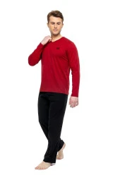 Mod Erkek Uzun Kol Pijama Takım 3893 - 2