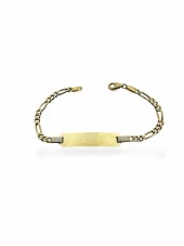 İsim Yazılı Çocuk Künyesi 14 Ayar Altın Bileklik thumbnail 2