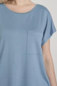 Pijadore 1629 Kadın Çiçek Desenli Kısa Kol Pijama Takım - 3