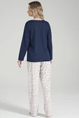 Pijadore 1652 Kadın Büyük Beden Uzun Kol Pijama Takımı - 2