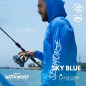 Sea Horse W.W Pro Angler Uv T-Shrt Sky B. 3XLarge - 1