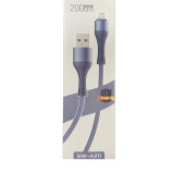 SWORD KABLO SW-A211 IOS 2.4A 2 METRE GRİ - 1