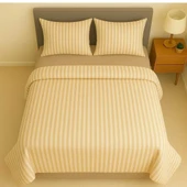 English Home Classy Twill King Size Nevresim Takımı 240x220 Cm Bej - 3