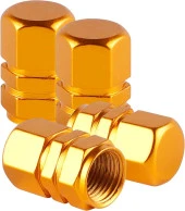 OTO MOTTO Alüminyum Lastik Sibop Kapağı Gold 4'lü - 4