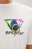 Bite Beyaz Baskılı Erkek Tişört - 3
