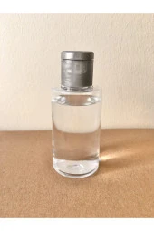 10 Adet 50 ml Gri Fliptop Kapak Om62 Dezenfektan - Kolonya - Parfüm Boş Şişesi - 50 ml - 1