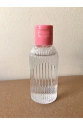 10 Adet 50 Ml Pembe Fliptop Kapak Dnz21 Özel Tasarım Dezenfektan - Kolonya - Parfüm Boş Şişesi - 50 - 1