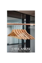 Otel Tip Askı  Ahşap 36 ADET thumbnail 3