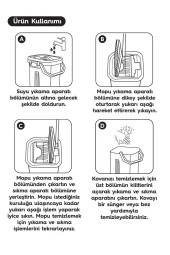 SMARTER GRİ TABLET MOP 4 ADET YEDEKLİ TEMİZLİK SETİ PASPAS - 2