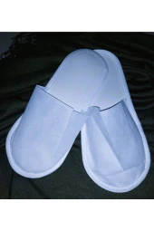 500 Çift Bıyelı Beyaz Tek Kullanımlık Otel Pansıyon Hastane Terlık thumbnail 1