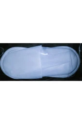 500 Çift Bıyelı Beyaz Tek Kullanımlık Otel Pansıyon Hastane Terlık thumbnail 3