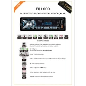 Fİ AUDIO FR-1000 Oto Teyp 4X50 Watt Bluetooth CarLive 2xUsb Sd Fm Aux - 5