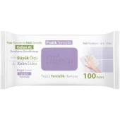 Baby Turco Doğadan Pratik Yüzey Temizlik Havlusu Lavanta 100 Yaprak - 3