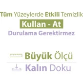 Baby Turco Doğadan Pratik Yüzey Temizlik Havlusu Lavanta 100 Yaprak - 5