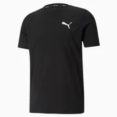 Puma Active Small Logo Tee Siyah Erkek Tişört - 586725 01 - 1