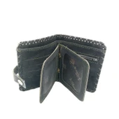 İNEK BASKILI ÖZEL TASARIM BORDO NUBUK CÜZDAN - 3