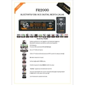 Fİ AUDIO FR-2000 Oto Teyp 4X50 Watt Bluetooth CarLive 2xUsb Sd Fm Aux 2 Amfi Çıkışı - 6