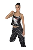 Victoria Secret 8029 Kadın Saten Askılı Pijama Takım - 1