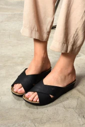 Albishoes Kadın Çapraz Jelli Rahat Yumuşak Tabanlı Anatomik Şık Ev&Dışarı Anne Kadın Günlük Terlik - 1