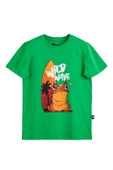 Bad Bear Wave Yeşil Baskılı Çocuk Tişört - 1
