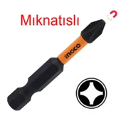 5 Adet Mıknatıslı Matkap Bits Uç Ph2 50 mm Vida Sökme 5 cm Yıldız Matkap Vidalama Ucu S2 Çeliği thumbnail 2
