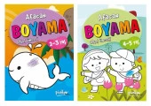 Okul Öncesi Afacan Boyama Seti 2 Kitap (2-3-4-5 Yaş) - 1