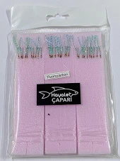 Florocarbon Arnavut Çaparisi 12 No 3lü Paket 0.12/0.24 Mavi - 1
